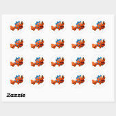 Cool Pool Party Ronde Sticker (Vel)
