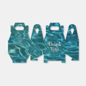 Cool Pool Party vibes water Bedankdoosjes (Uitgevouwen)