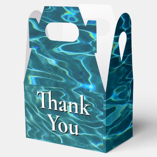 Cool Pool Party vibes water Bedankdoosjes (Geopend)