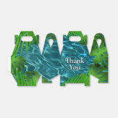 Cool Pool Party vibes waterpalmbladeren Bedankdoosjes (Uitgevouwen)