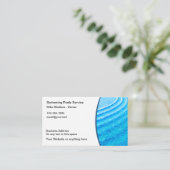 Cool Pool Service-Visitekaartjes Visitekaartje (Staand voorkant)