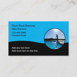 Cool Pool Service-Visitekaartjes Visitekaartje