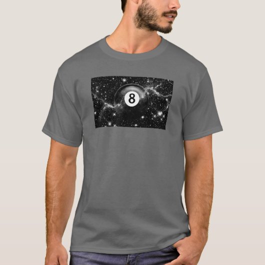 Cool Pool Speler 8 Ball Thema T-shirts (Voorkant)