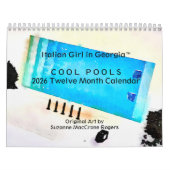 Cool Pools - 2026 Twelve Month Art Calendar Kalender (Hoes)
