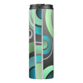 Cool Pop Art Abstract Geometrisch met monogram Thermosbeker (Achterkant)