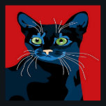 Cool pop art cat home kantoor poster<br><div class="desc">ontwerp ywww.etsy.com/Shop/Mitkozh</div>