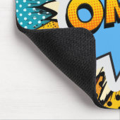 Cool pop art kleurrijke eigentijdse moderne graffi muismat (Hoek)