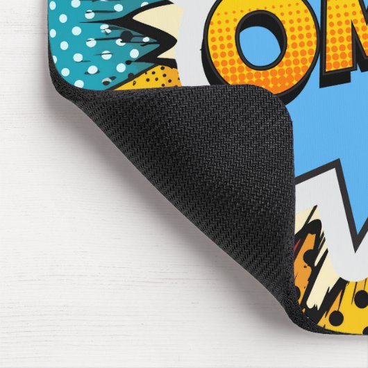 Cool pop art kleurrijke eigentijdse moderne graffi muismat (Hoek)