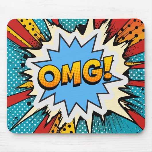 Cool pop art kleurrijke eigentijdse moderne graffi muismat (Voorkant)