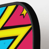 Cool Pop Art Lightning Pickleball Paddle (Links Detail)