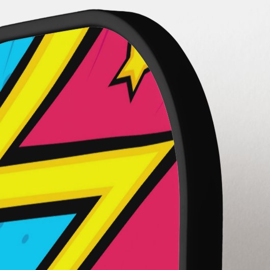 Cool Pop Art Lightning Pickleball Paddle (Links Detail)