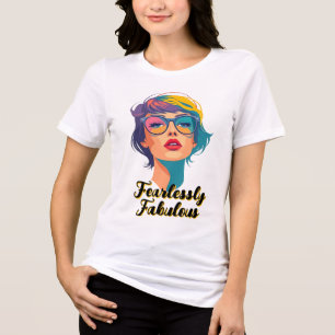 Cool Pop Art Mode Portret Tri-Blend Shirt