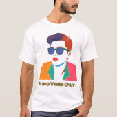 Cool Pop Art Portrait T-shirt (Voorkant)