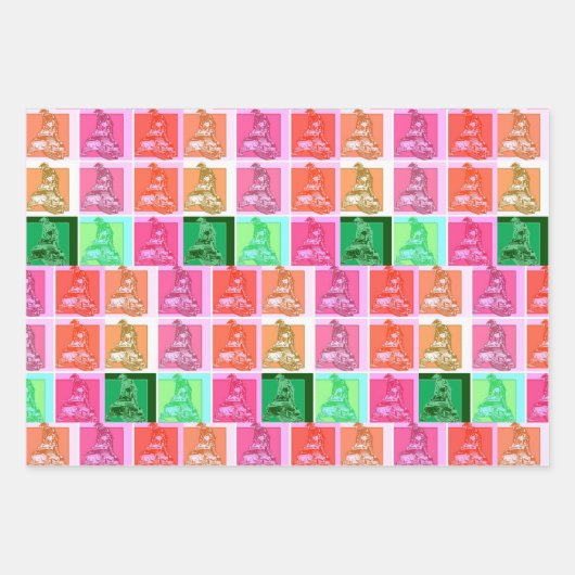 Cool Pop Art Snowmobile Inpakpapier Vel (Voorkant)