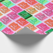 Cool Pop Art Snowmobiler Cadeaupapier (Hoek)