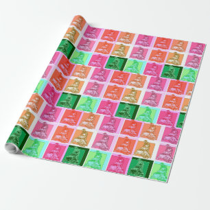 Cool Pop Art Snowmobiler Cadeaupapier