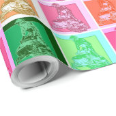 Cool Pop Art Snowmobiler Cadeaupapier (Rol Hoek)