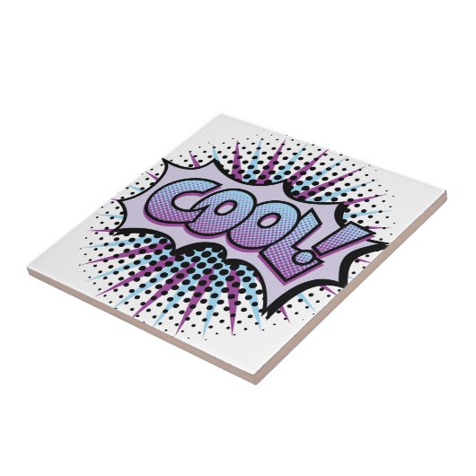 Cool Pop Art Tegeltje (Zijkant)