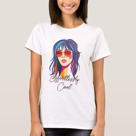 Cool Pop Art Woman T-shirt (Voorkant)