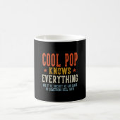 Cool pop weet alles vaderdag retro koffiemok (Center)