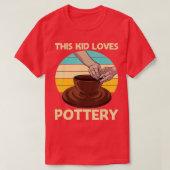 Cool Pottery Design For Kids Boys Pottery Ceramic T-shirt (Design voorkant)