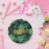 Cool Prehistorische dinosaur over de borden Papieren Bordje (Feest)