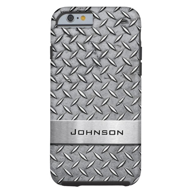 Cool Premium Diamond Cut Metallic Bord Patroon Case-Mate iPhone Case (Achterkant)