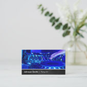 Cool Premium Metal - Platenspeler Scratching Music Visitekaartje (Staand voorkant)