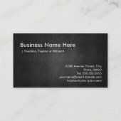 Cool Premium Metal - Platenspeler Scratching Music Visitekaartje (Achterkant)