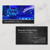 Cool Premium Metal - Platenspeler Scratching Music Visitekaartje (Voorkant / Achterkant)