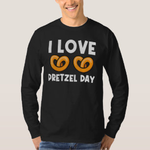 Cool Pretzel Art voor mannen met een knuppende doo T-shirt