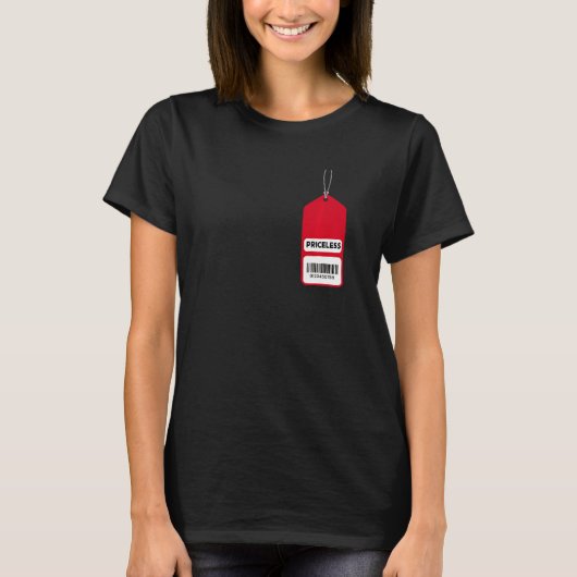 Cool Prijskaartje Barcode Prijzeloos T-shirt (Voorkant)