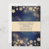 Cool prinses Gold Sequins jurk maan sterren blauw Kaart (Achterkant)