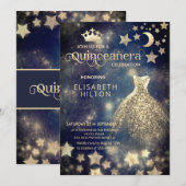 Cool prinses hemelse jurk maan sterren kaart (Voorkant / Achterkant)