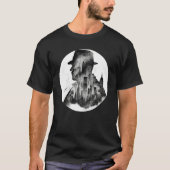Cool Private Eye of rechercheur Silhouette New Yor T-shirt (Voorkant)