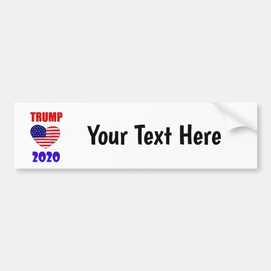 Cool Pro Donald Trump 2020 voor President Bumpersticker (Voorkant)