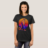 Cool Proboscis Monkey Modern Urban Style Sunset Re T-shirt (Voorkant volledig)