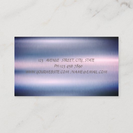 Cool Professional Elegant Mandala, Confetti Yoga Visitekaartje (Achterkant)