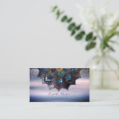 Cool Professional Elegant Mandala, Confetti Yoga Visitekaartje (Staand voorkant)
