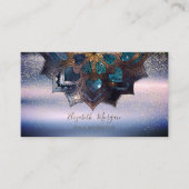 Cool Professional Elegant Mandala, Confetti Yoga Visitekaartje (Voorkant)