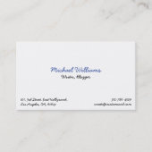 Cool Professional Plain Elegant Visitekaartje (Voorkant)