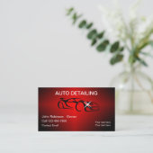 Cool Professionele Auto Detailing Visitekaartjes (Staand voorkant)