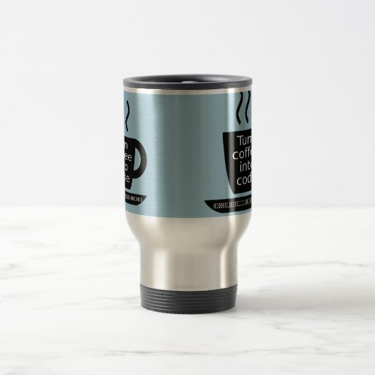 Cool Programmer Geek Coffee Addication Reisbeker (Center)