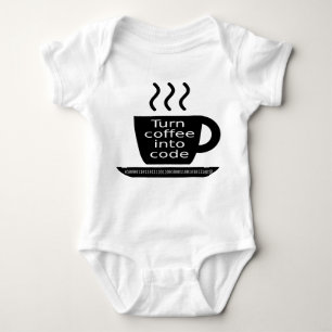 Cool Programmer Geek Coffee Addication Romper