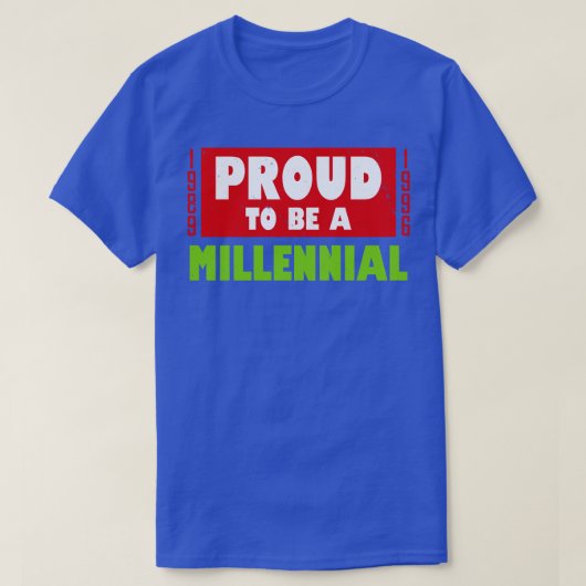 Cool Proud Millennial Gen Y Slogan cadeau voor Mil T-shirt (Design voorkant)