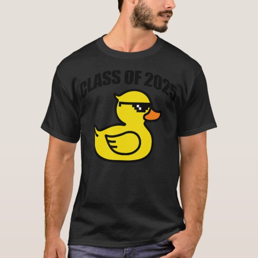 Cool Proud of Class of 2025 with Rubber Yellow Duc T-shirt (Voorkant)