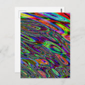 Cool Psychedelic Hippie Acid Trip Tie Dye Marbling Briefkaart (Voorkant / Achterkant)