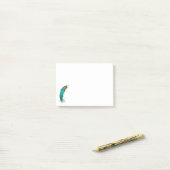 Cool Psychedelic Jumping Trout Post-it® Notes (Op bureau)