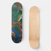 Cool Psychedelic Pattern Skateboard (Voorkant)
