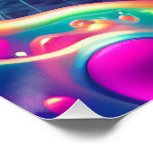 Cool Psychedelic Psychonaut Kitty Kat Perfect Poster (Hoek)